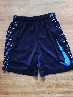 Nike Little Boys 6/M Navy Blue/Royal Blue/White Dri-Fit BIG SWOOSH Shorts